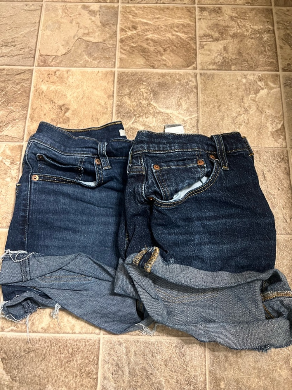 Levi's Dark Blue Denim Jean Shorts lot